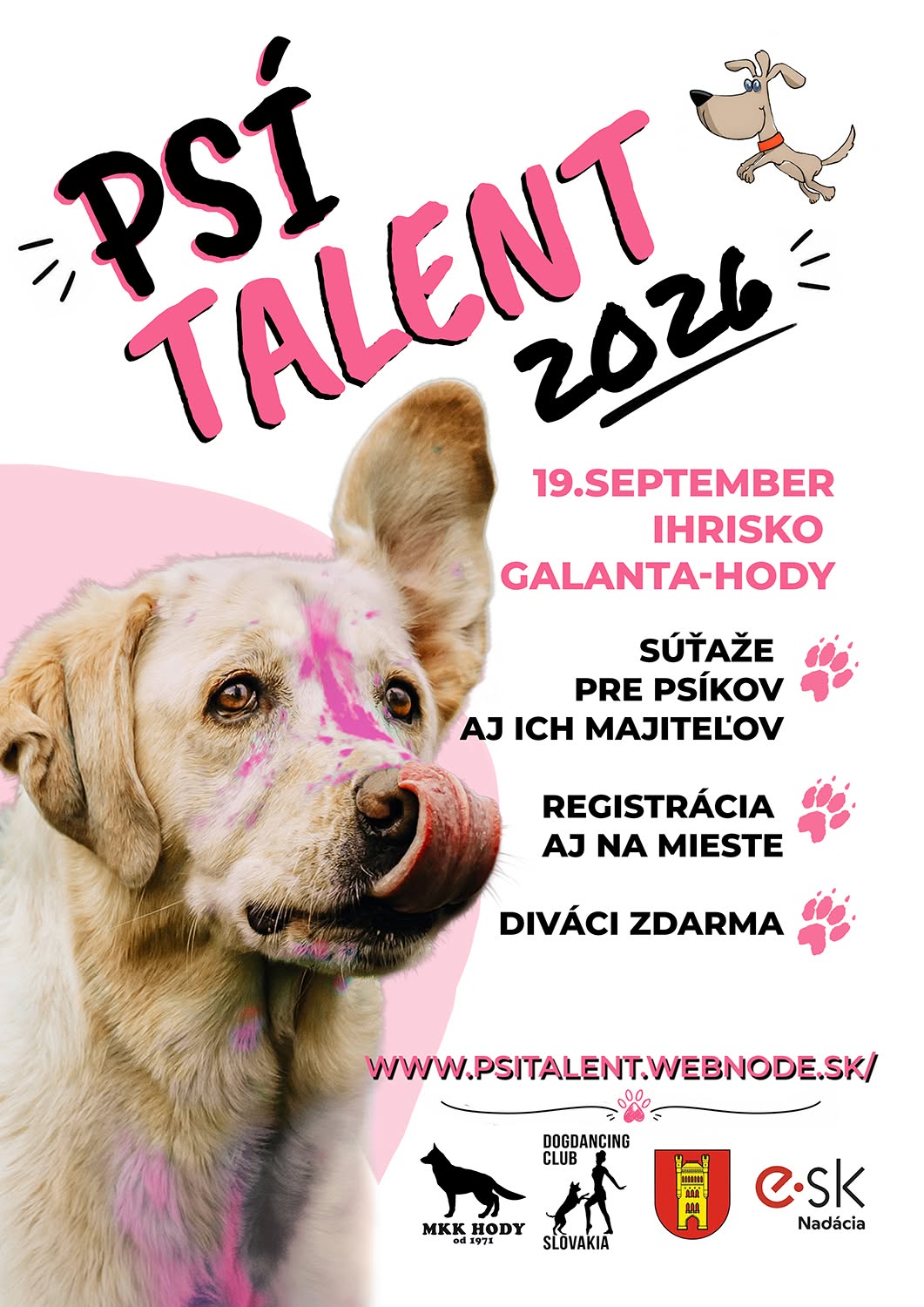 Psí talent 2026 sa vracia do Galanty. Psy a ich majitelia ukážu, čo dokážu